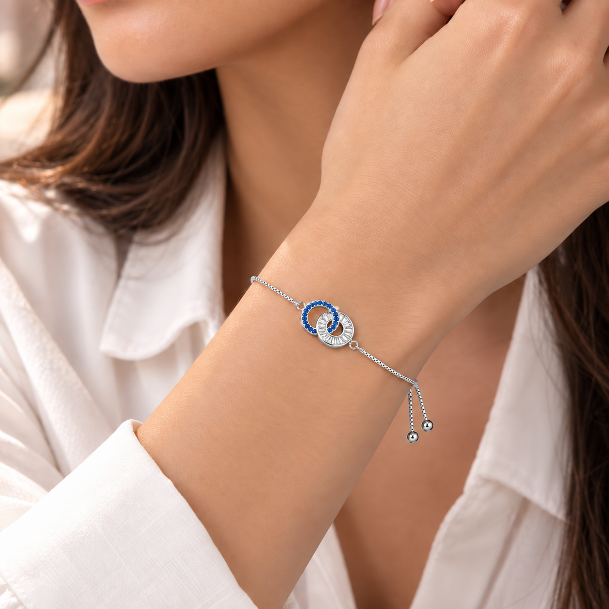 Pulseira com Anéis Entrelaçados – Símbolo de União