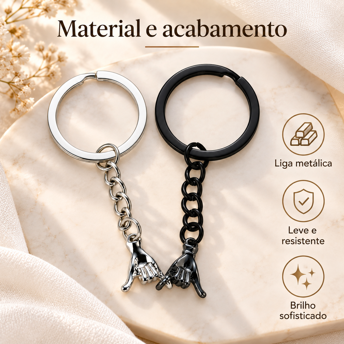 Chaveiro Promessa de Dedinho – Presente com Significado