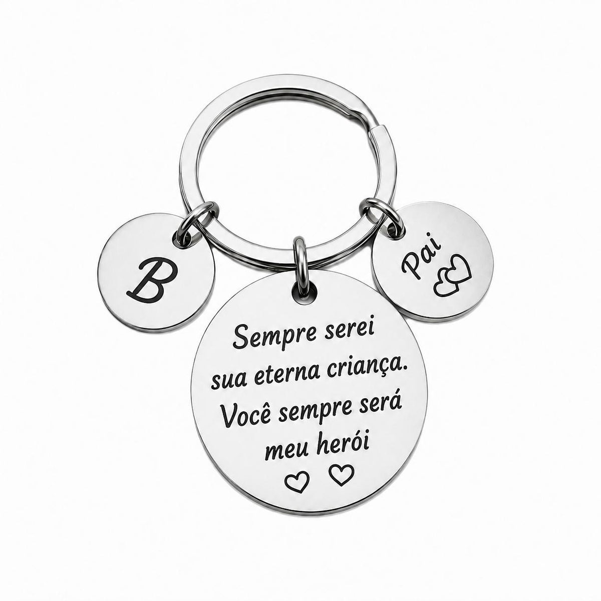 Chaveiro Personalizado para Pai – Meu Herói