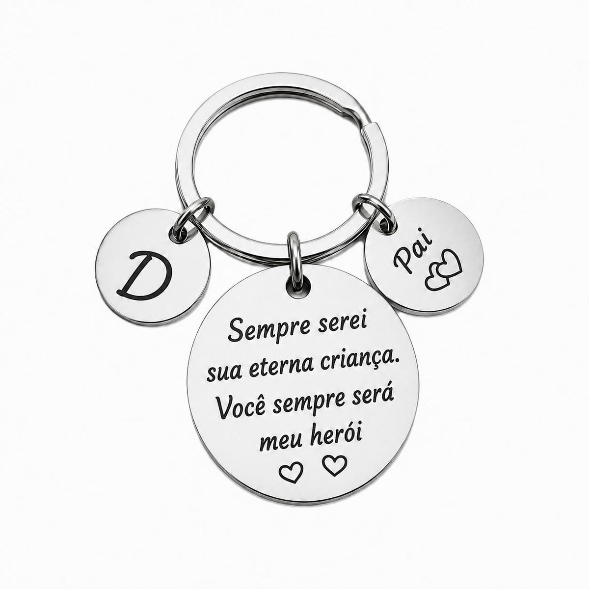 Chaveiro Personalizado para Pai – Meu Herói