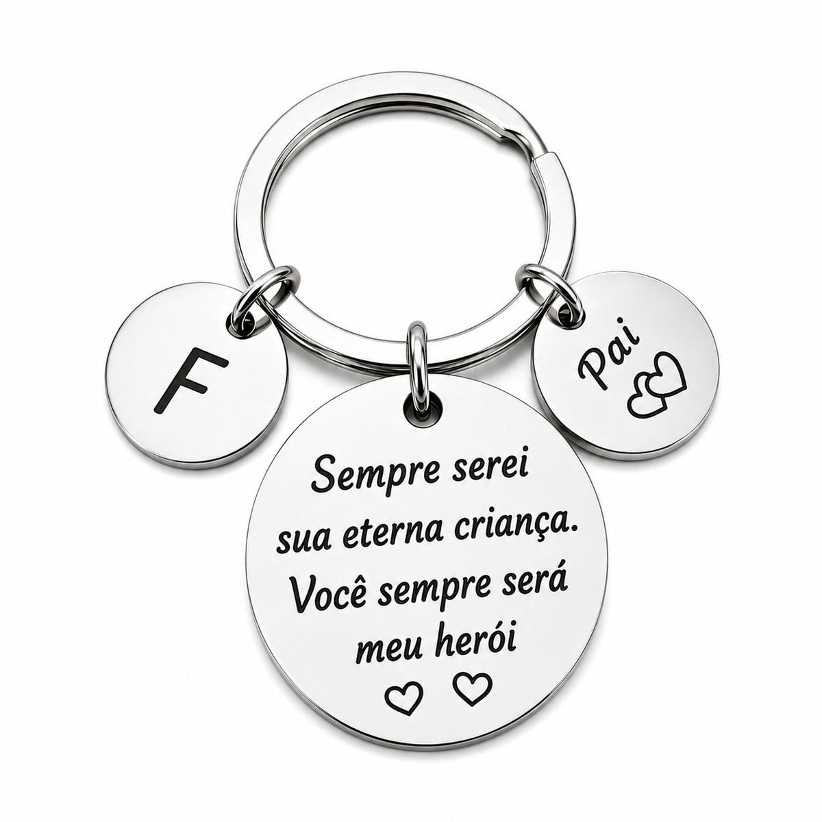 Chaveiro Personalizado para Pai – Meu Herói