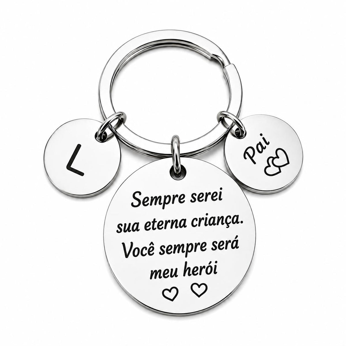 Chaveiro Personalizado para Pai – Meu Herói