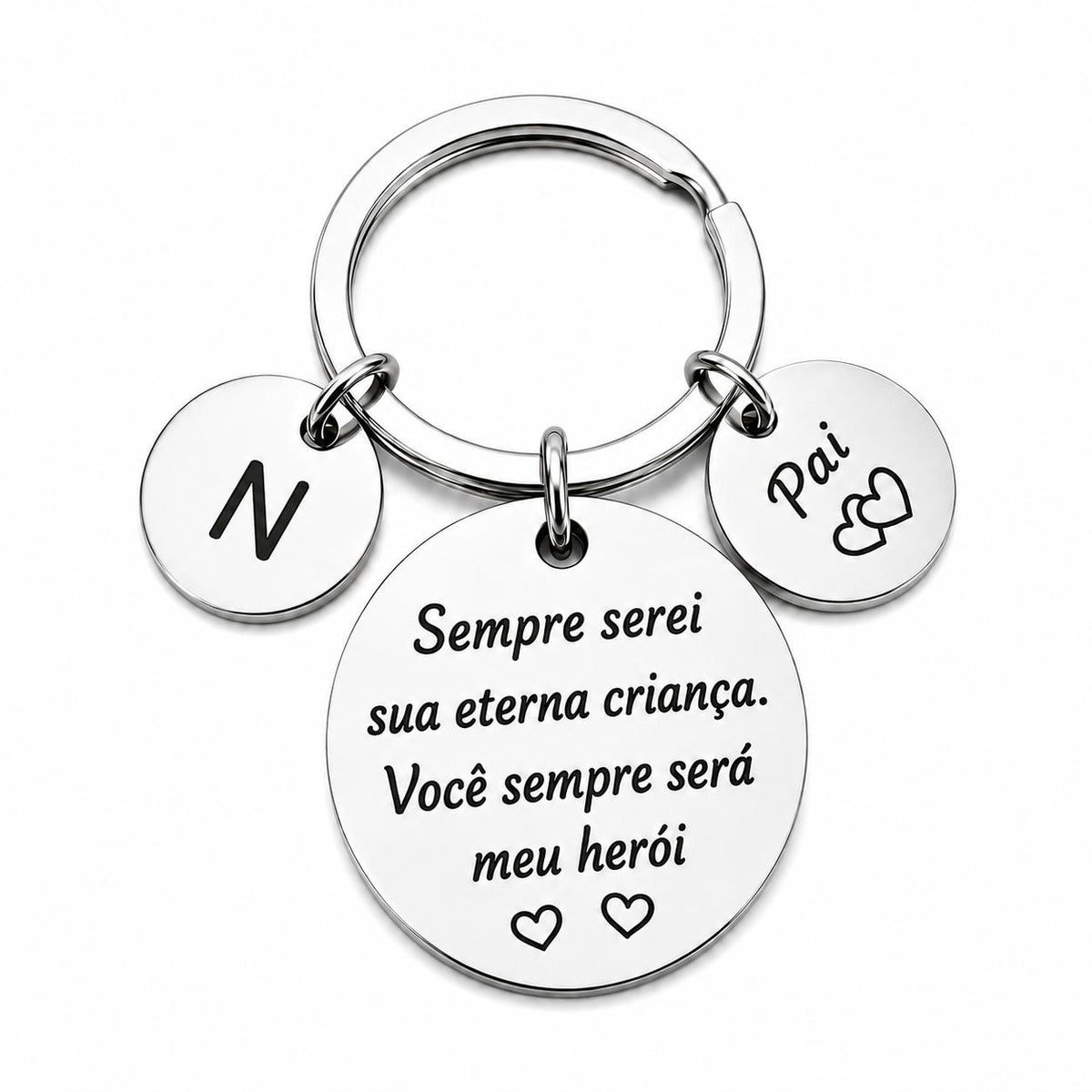 Chaveiro Personalizado para Pai – Meu Herói