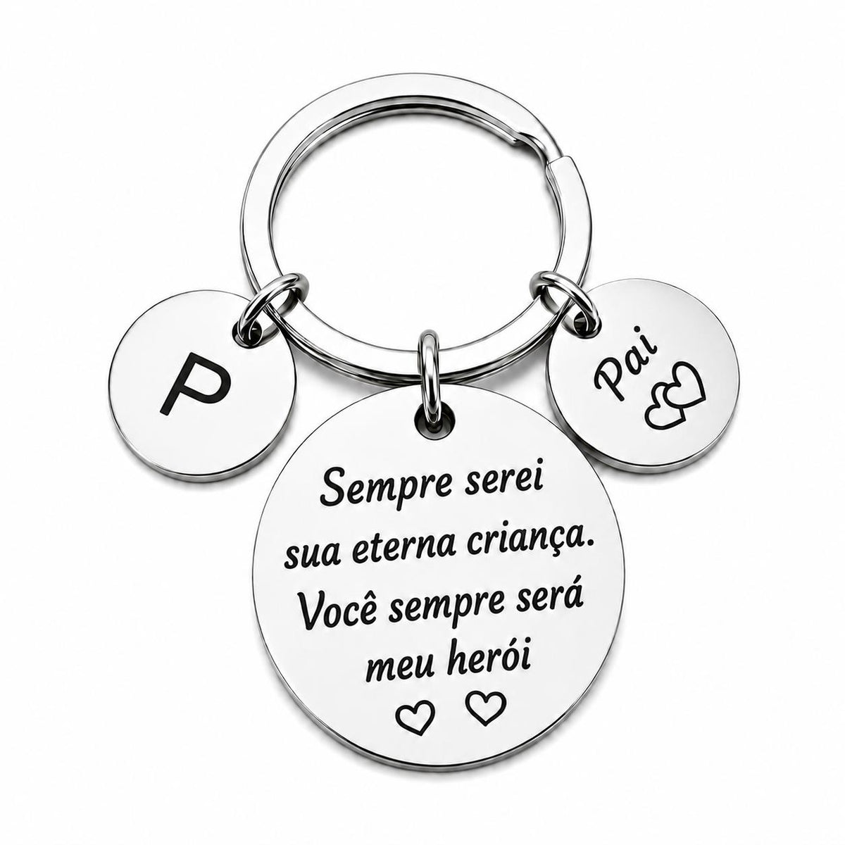 Chaveiro Personalizado para Pai – Meu Herói