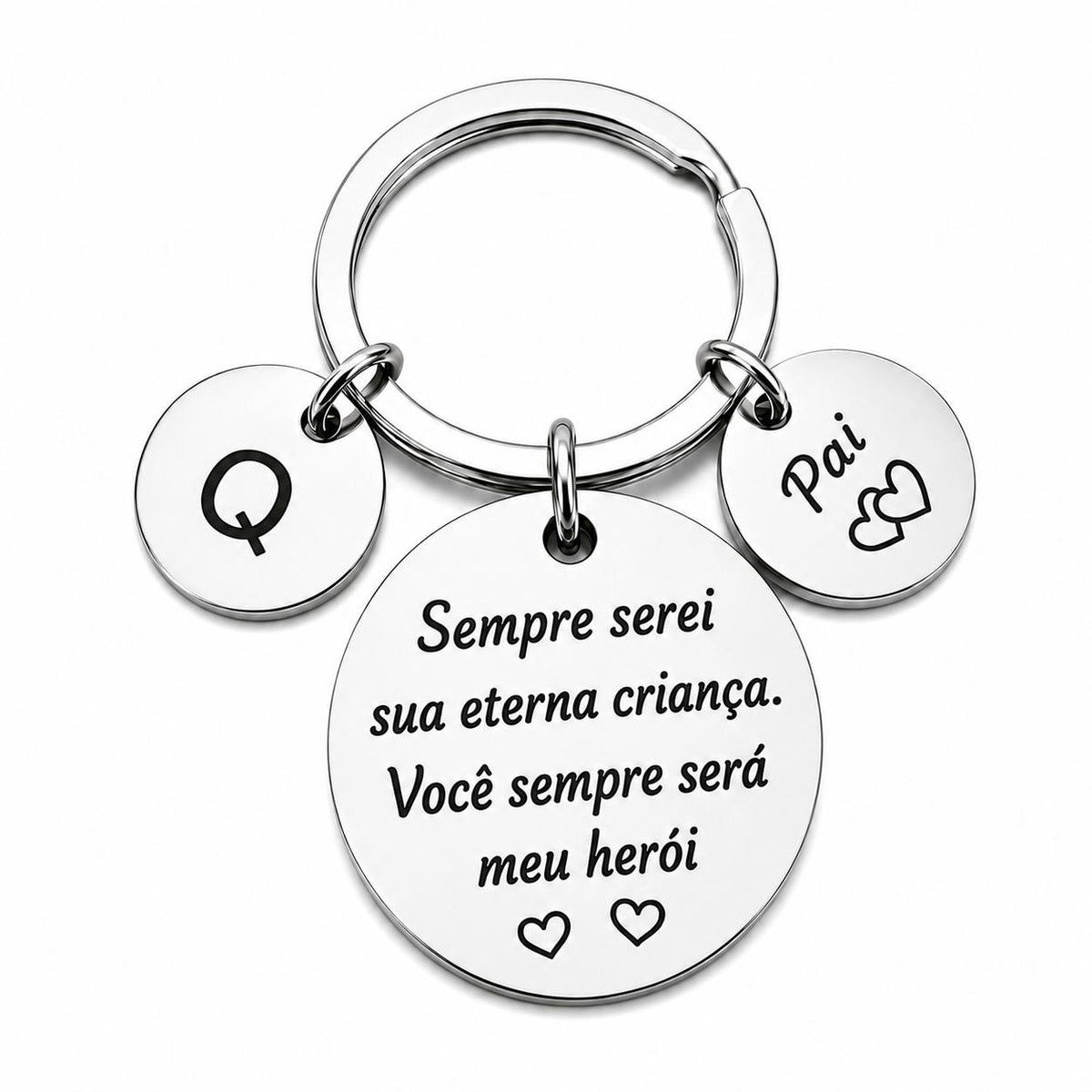 Chaveiro Personalizado para Pai – Meu Herói