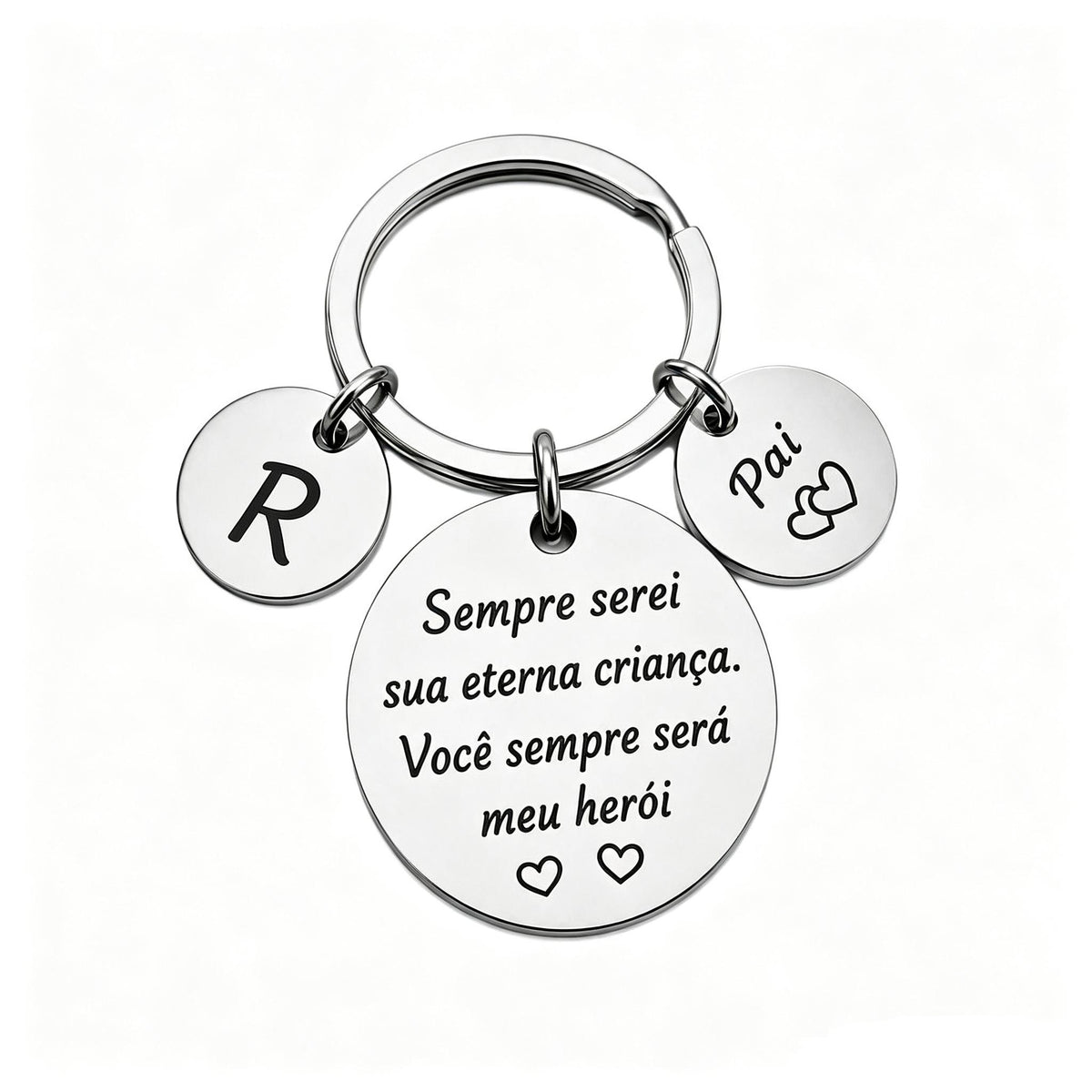 Chaveiro Personalizado para Pai – Meu Herói