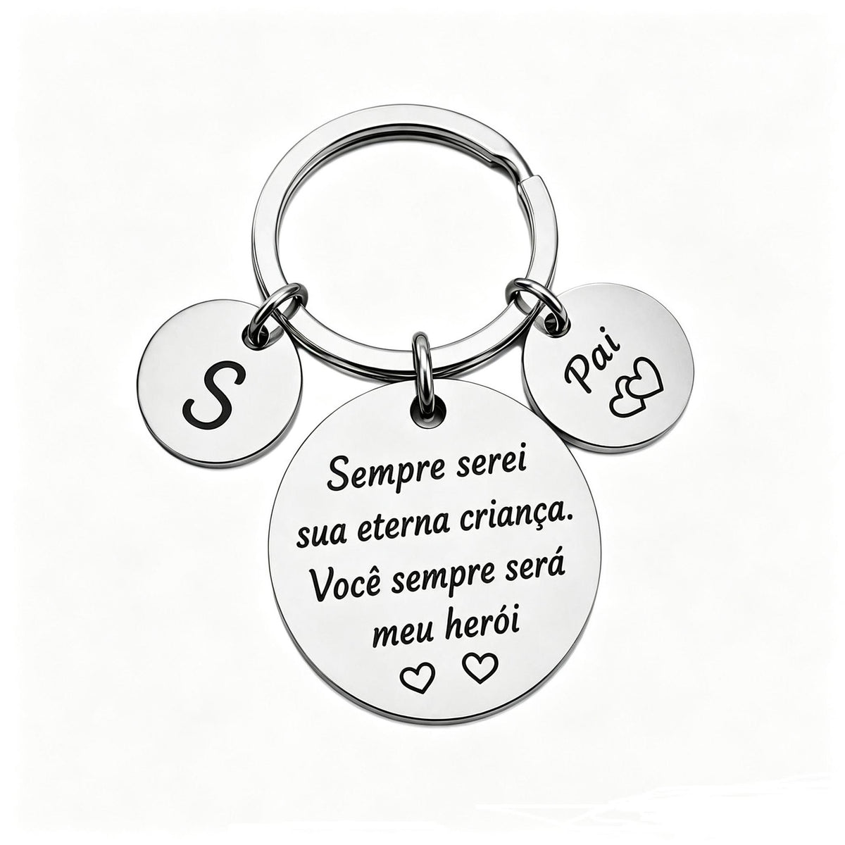 Chaveiro Personalizado para Pai – Meu Herói