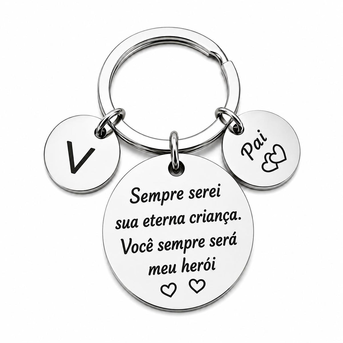 Chaveiro Personalizado para Pai – Meu Herói