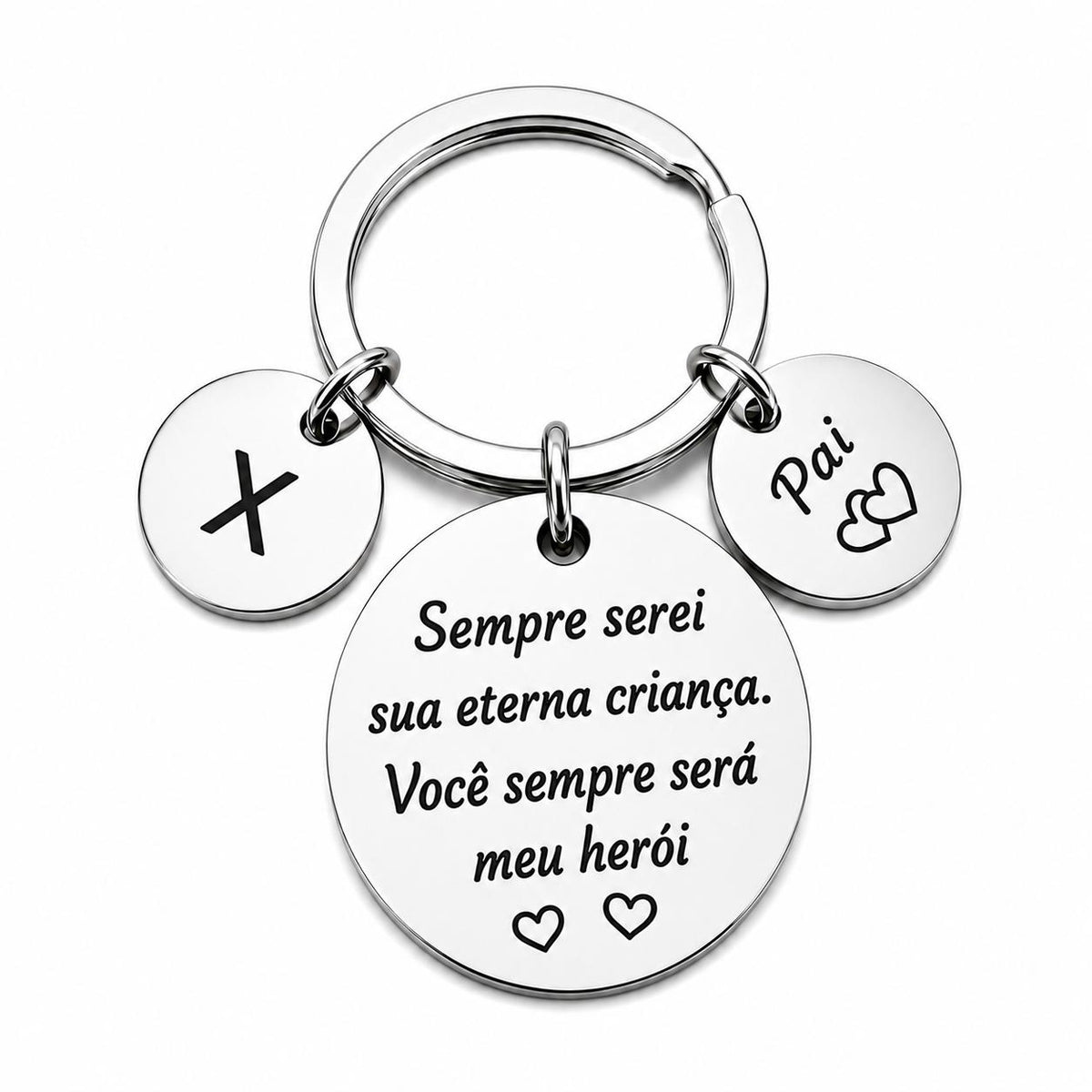 Chaveiro Personalizado para Pai – Meu Herói