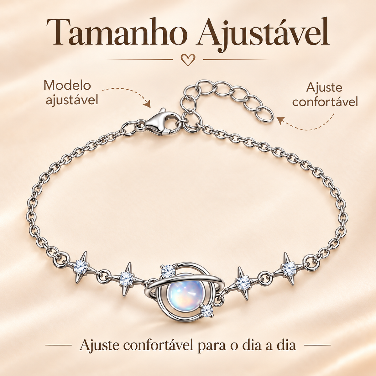 Pulseira Planeta e Estrelas – Inspiração Celestial
