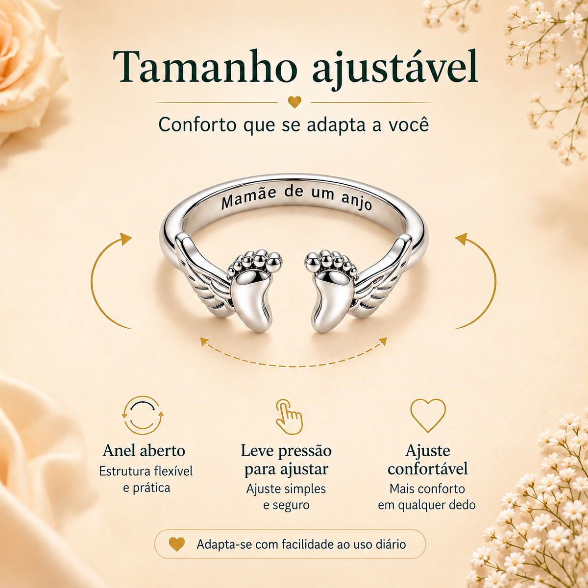 Anel Pezinho de Anjo – Símbolo de Amor e Carinho