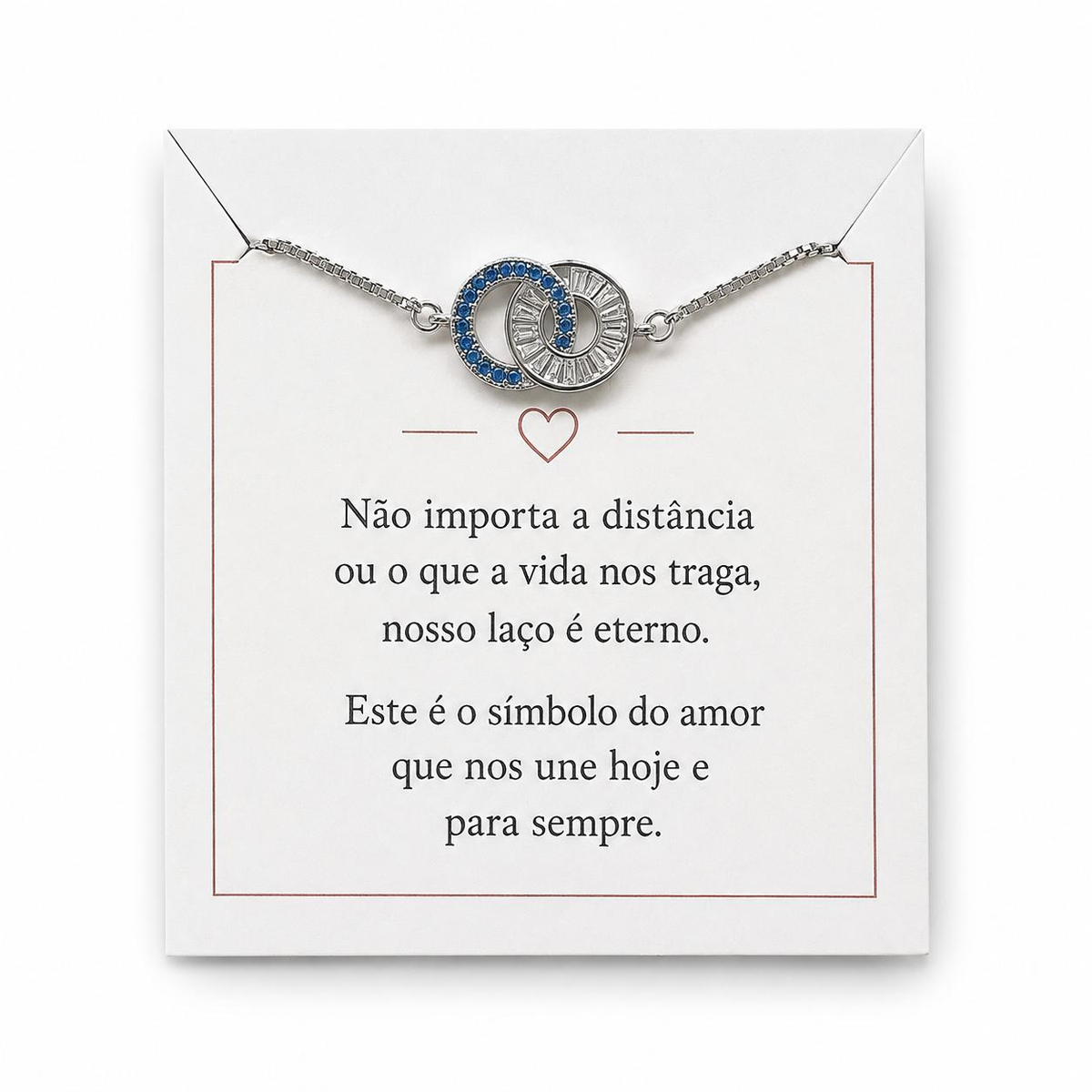 Pulseira com Anéis Entrelaçados – Símbolo de União