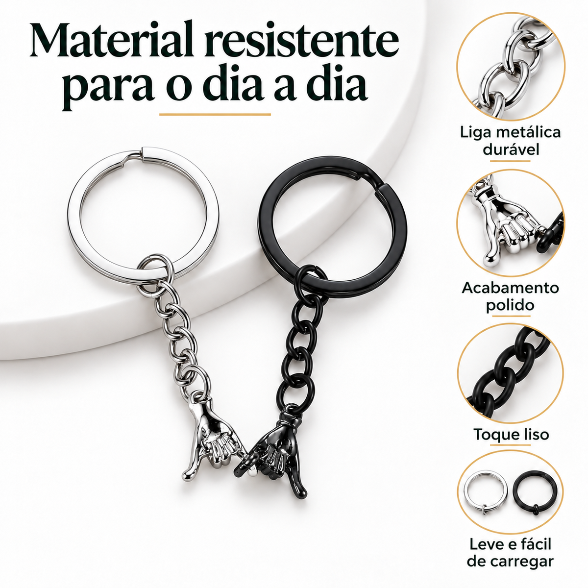 Chaveiro Promessa de Dedinho – Presente com Significado