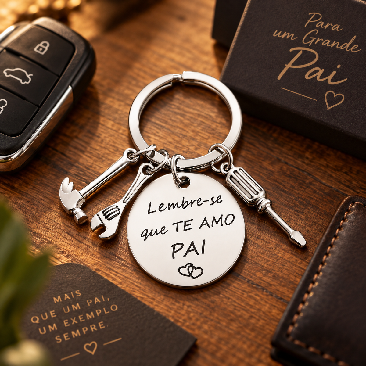 Chaveiro para Pai com Mini Ferramentas – Lembre-se que Te Amo