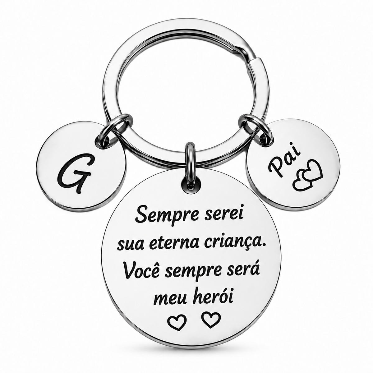 Chaveiro Personalizado para Pai – Meu Herói