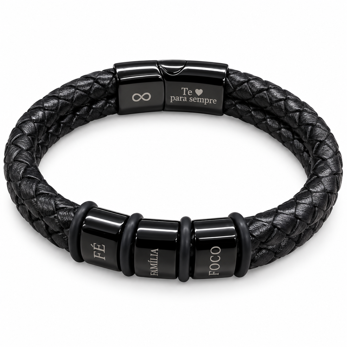 Pulseira Masculina de Couro