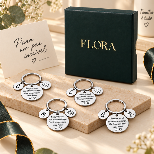 Chaveiro Personalizado para Pai – Meu Herói