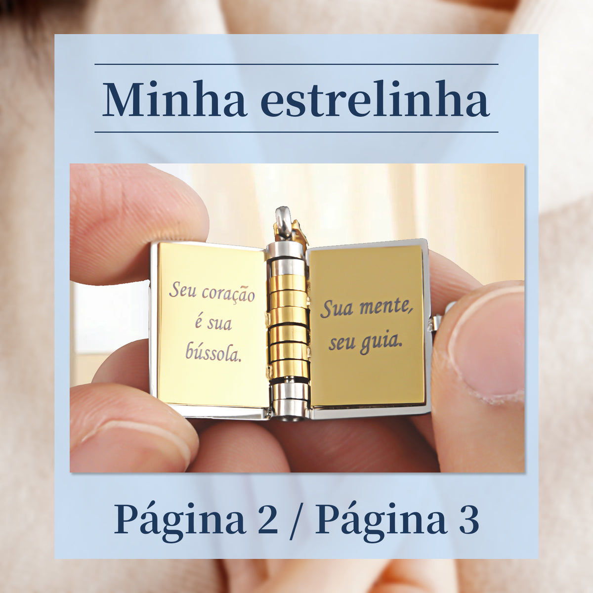 Colar de Livro para Filho – Presente com Significado