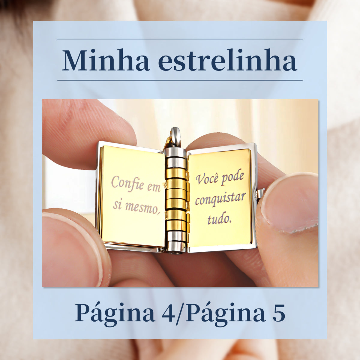 Colar de Livro para Filho – Presente com Significado