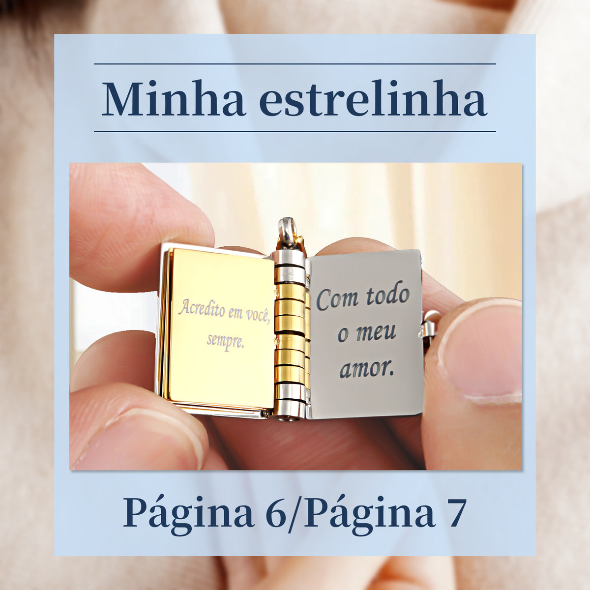 Colar de Livro para Filho – Presente com Significado