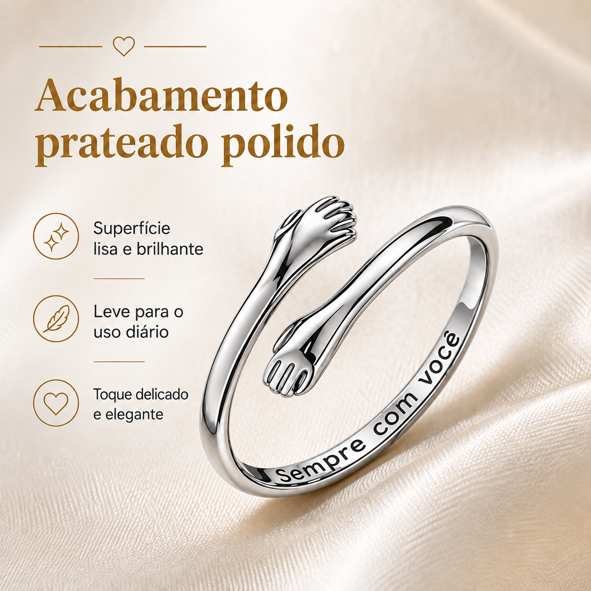 Anel de Abraço – Presente com Significado