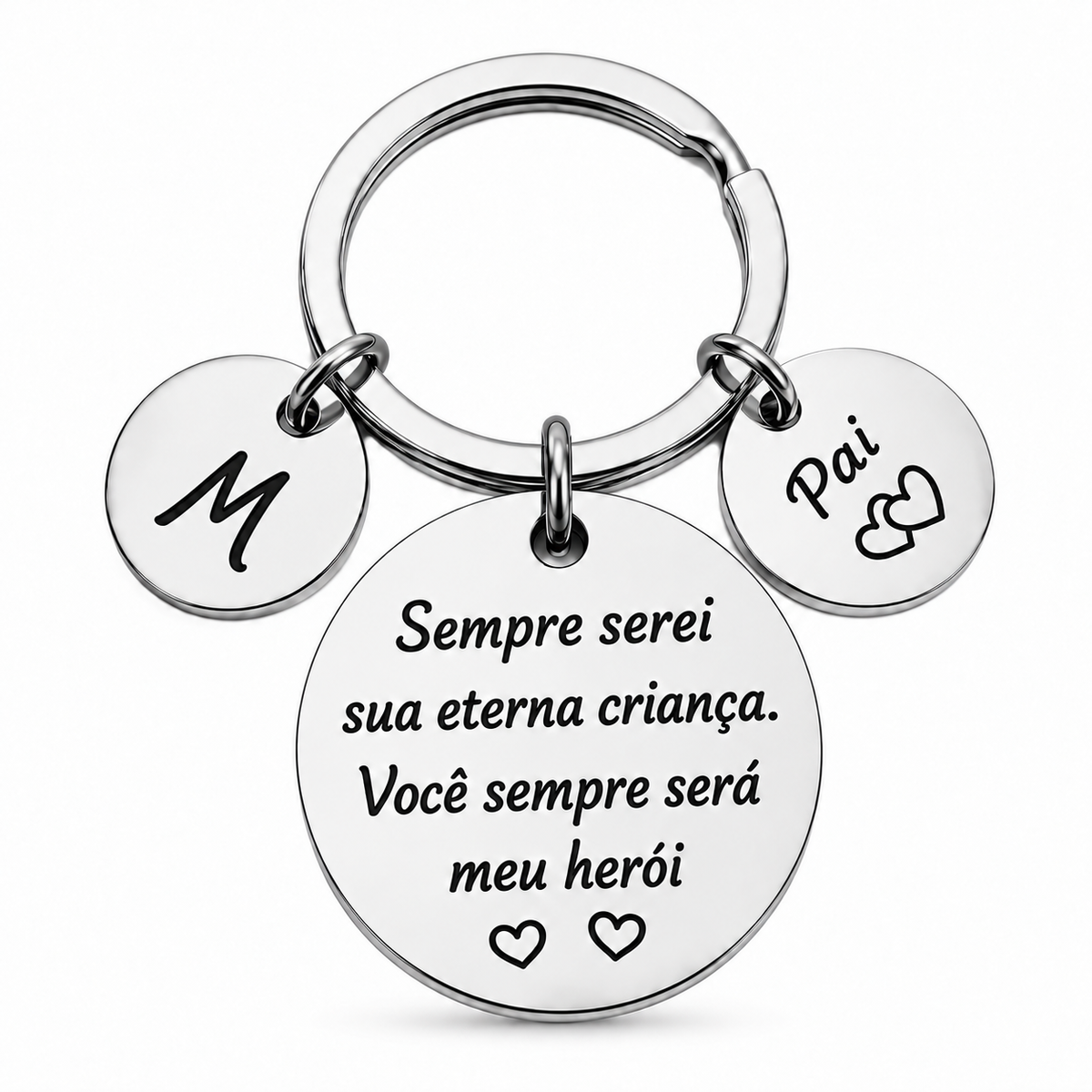 Chaveiro Personalizado para Pai – Meu Herói