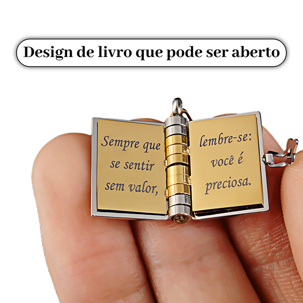 Colar de Livro Minha Estrelinha – Presente com Significado