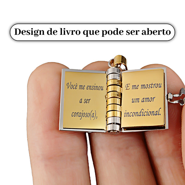 Colar de Livro Melhor Mãe – Presente para Mãe