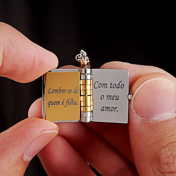 Colar de Livro Minha Estrelinha – Presente com Significado