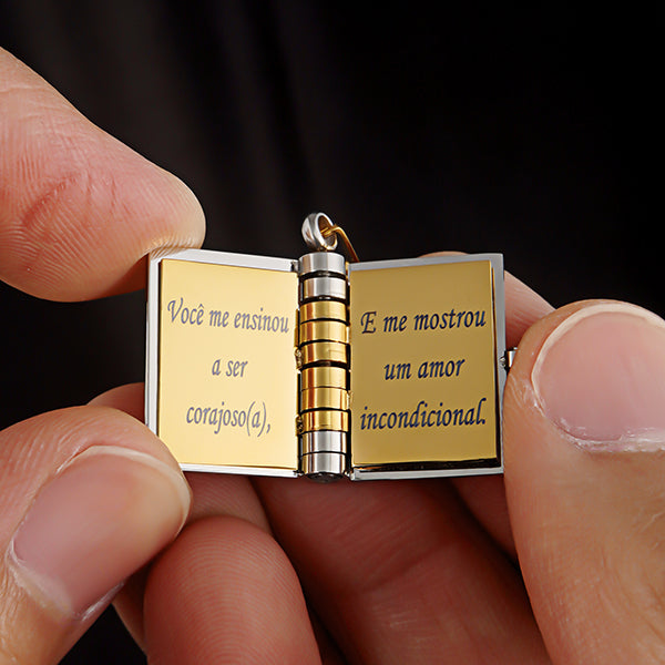 Colar de Livro Melhor Mãe – Presente para Mãe
