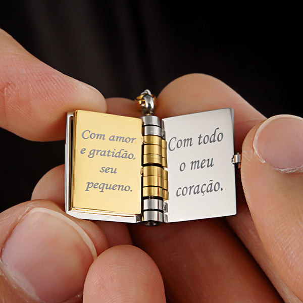 Colar de Livro Melhor Mãe – Presente para Mãe