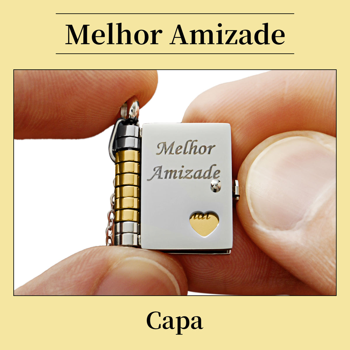 Colar de Livro Melhor Amizade – Presente de Amizade