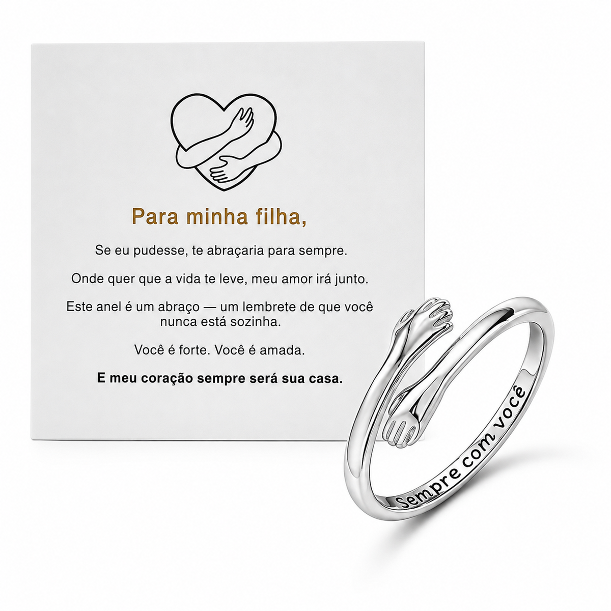 Anel de Abraço – Presente com Significado