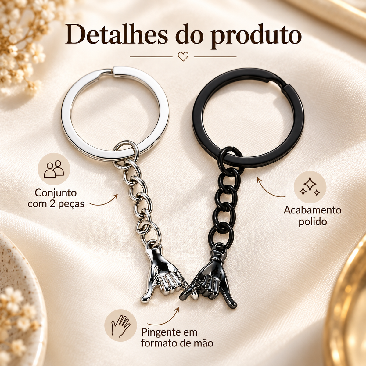 Chaveiro Promessa de Dedinho – Presente com Significado