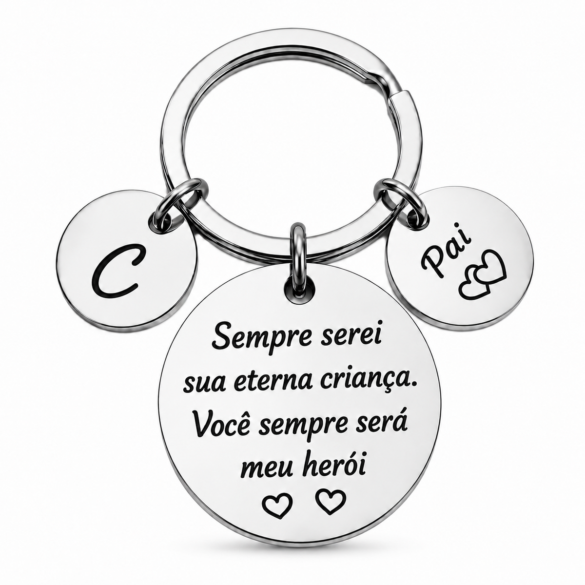 Chaveiro Personalizado para Pai – Meu Herói