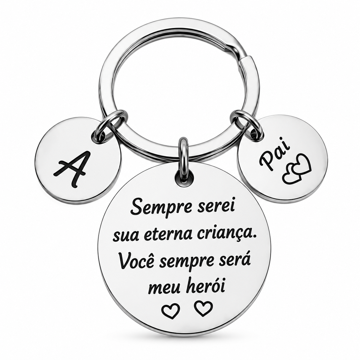 Chaveiro Personalizado para Pai – Meu Herói