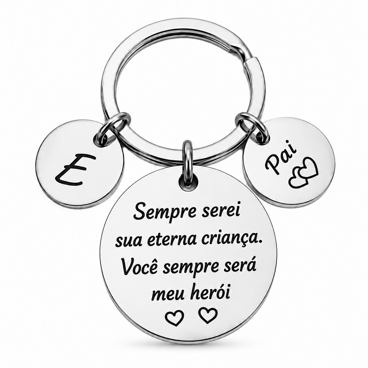 Chaveiro Personalizado para Pai – Meu Herói
